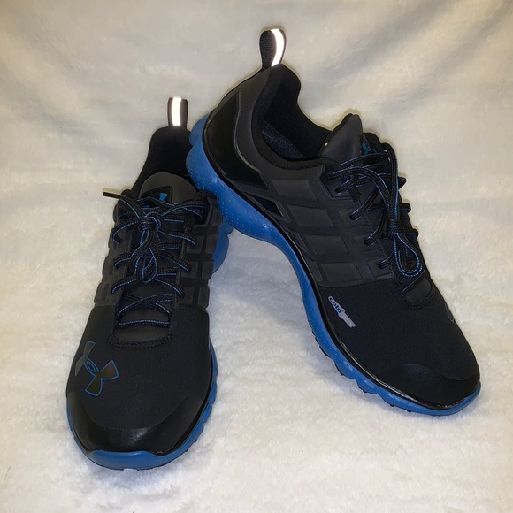 Under Armour Men’s MICRO G Split Shoes Sz 11 Preowned W/Box Black-Blue